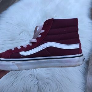 hightop maroon vans